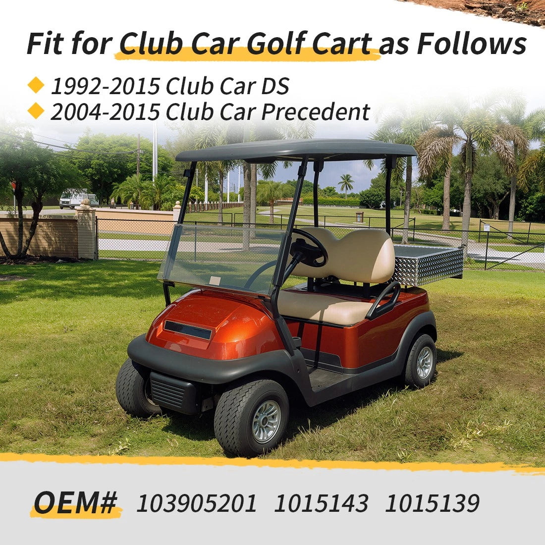 Fuel Tank Vent & Insulation Grommet for Club Car DS Precedent (1992–2015)