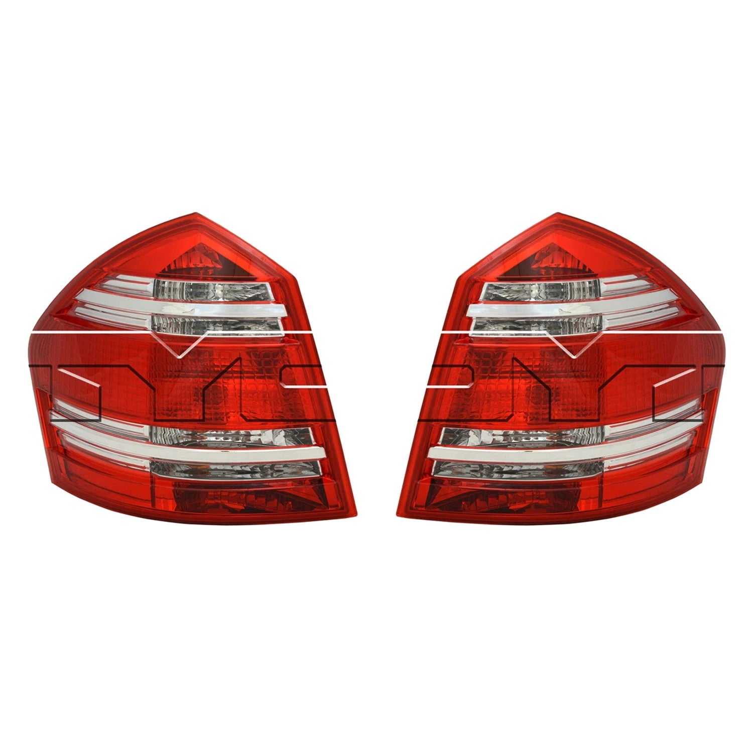 Set of 2 Tail Light Lamp Assemblies for Mercedes-Benz X164 (2007–2012)