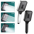 Handheld Shower Head with 3 Modes for Efficient Water Flow