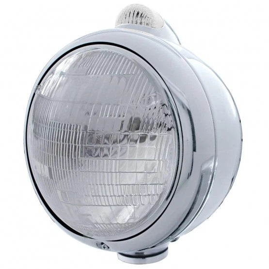 Chrome Headlight and LED Turn Signal with Clear Lens for Jeep Wrangler (2018–2024)