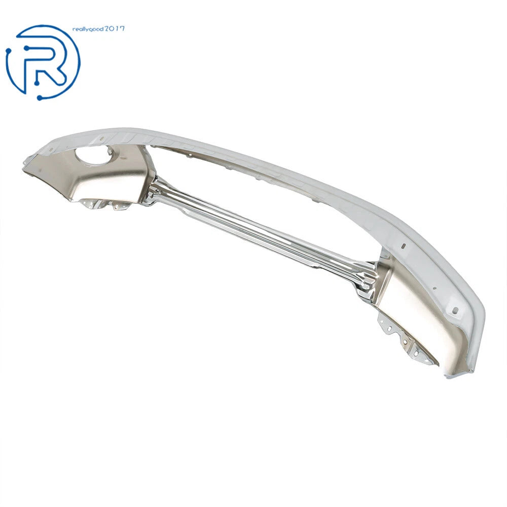 Chrome Front Bumper with Park Assist Sensor Hole for Toyota Tundra (2007-2014)