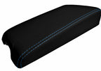 Carbon Fiber Console Lid Cover for Infiniti G35 Coupe (2002–2007) Blue Stitch