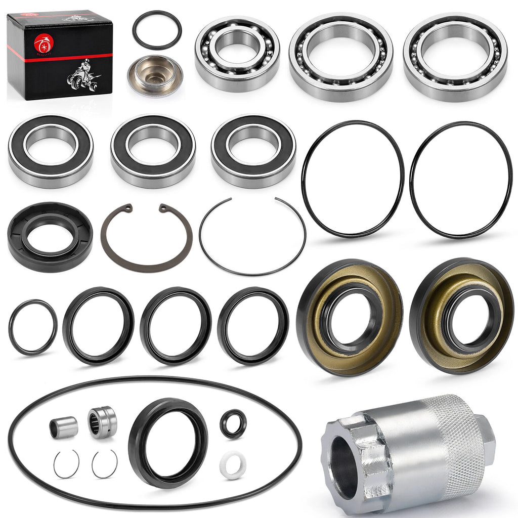 Rear Differential Axle Bearings Seals O Ring Kit for Honda TRX250X (2009–2023)