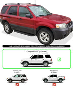 Running Boards for Ford Escape (2001-2007) - Black Style