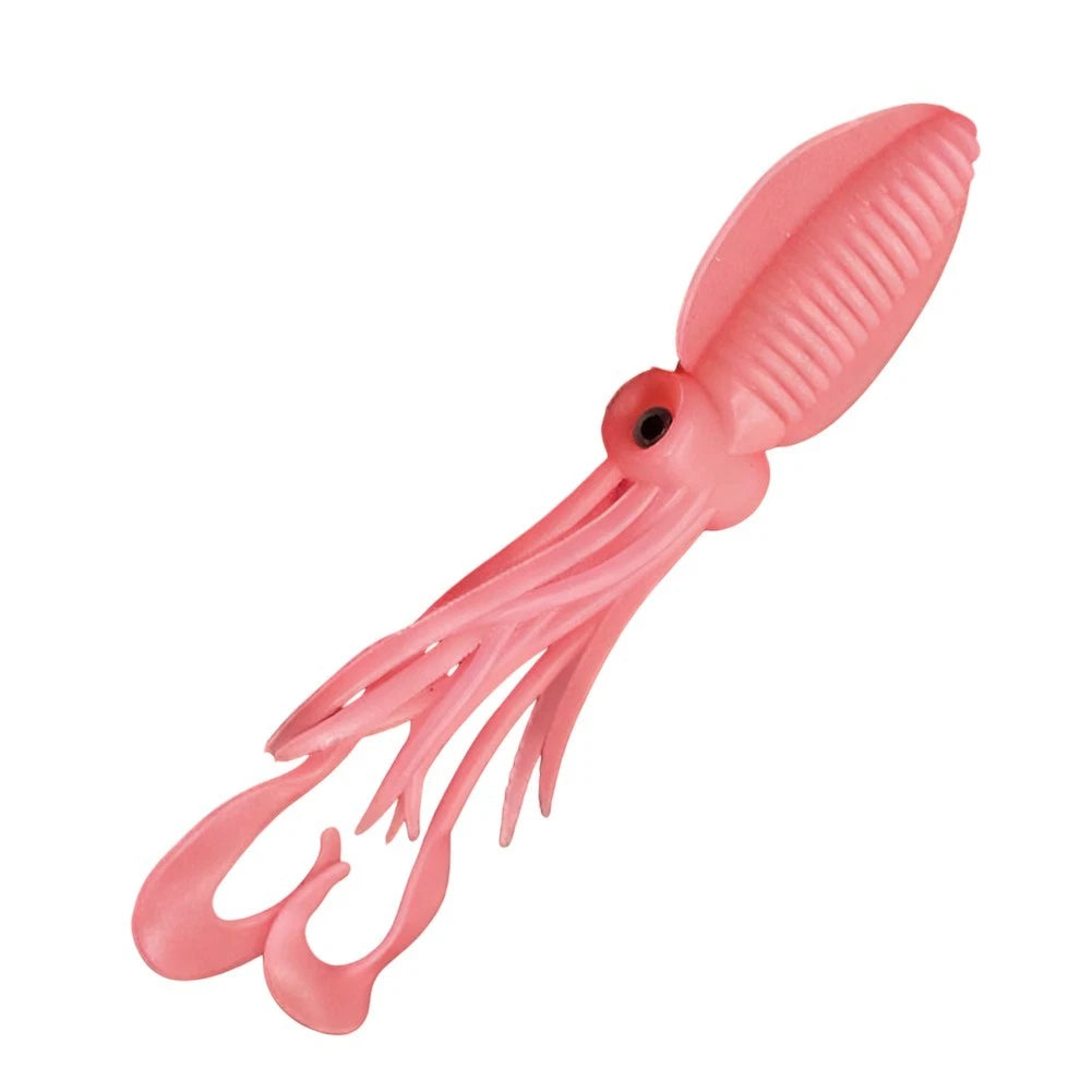 Set of 3 Luminescent Soft Lures for Offshore Tuna and Sea Bass Fishing