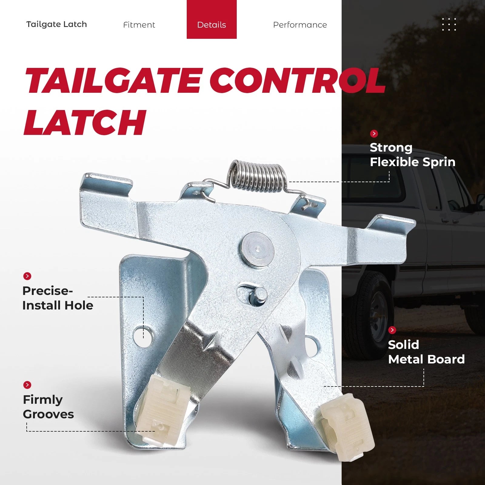 Tailgate Latch for Ford F150 F250 (1987-1997)