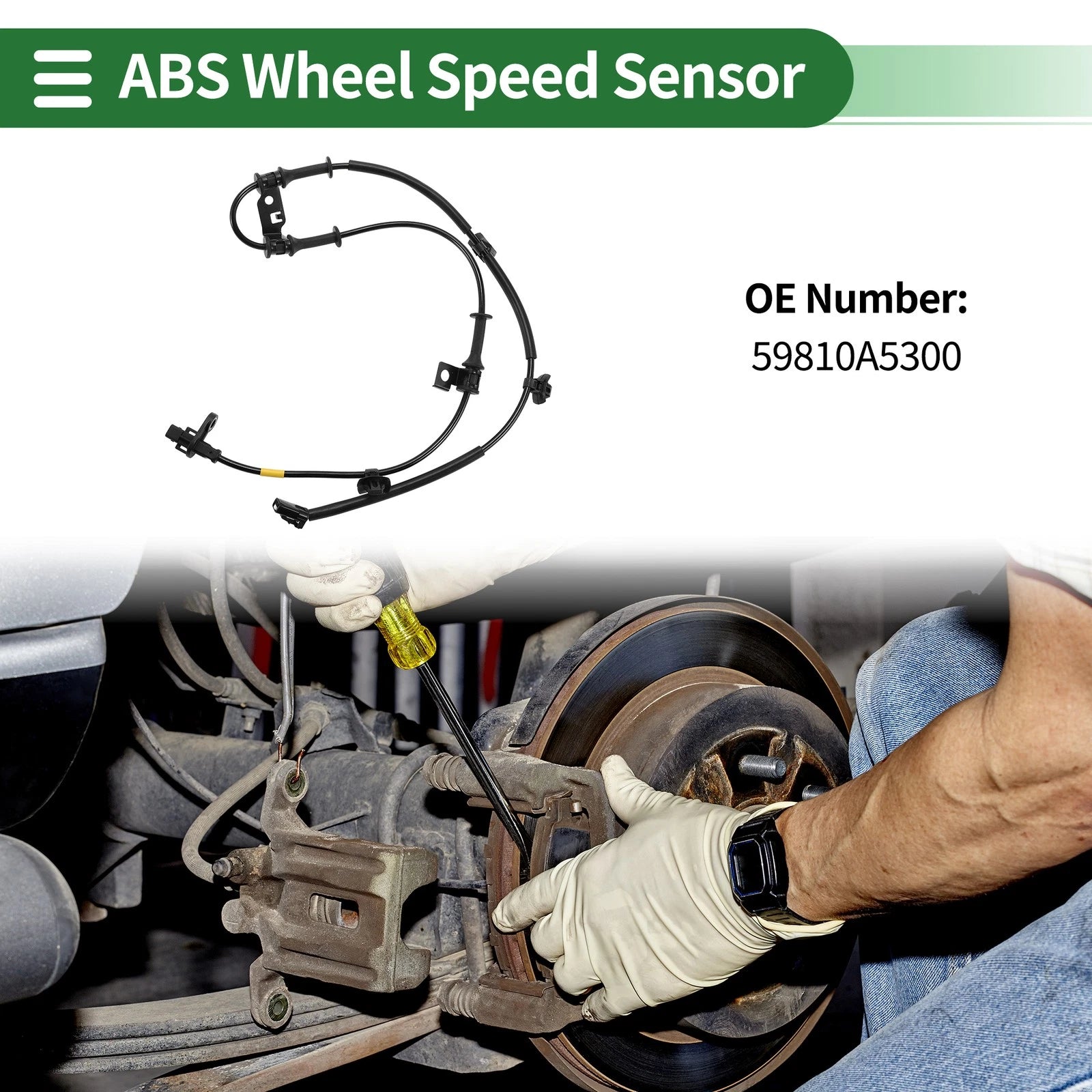 ABS Wheel Speed Sensor No. 59810A5300 for Hyundai Elantra (2012–2016)