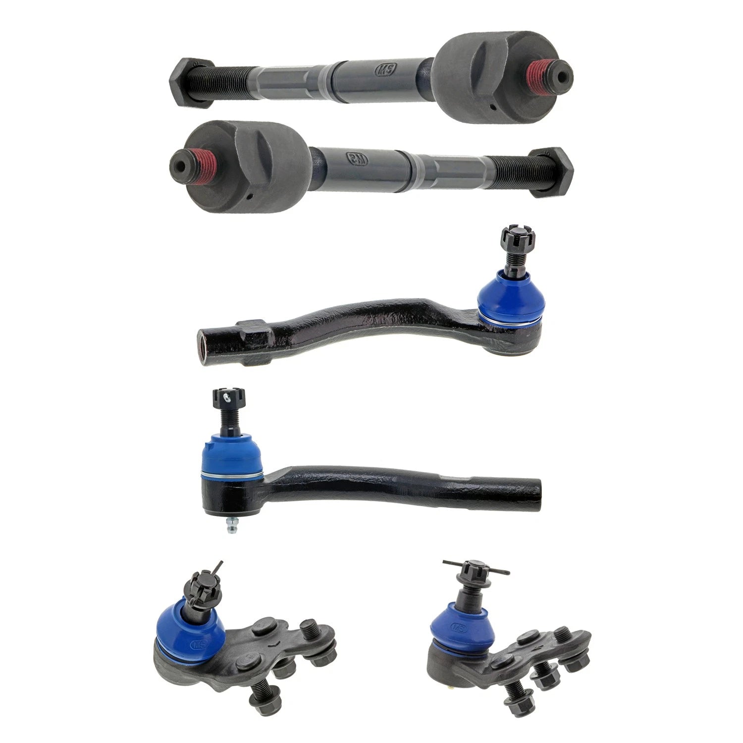 Set of 4 Inner Outer Tie Rods & Front Lower Ball Joints for ES300 (1992–2003)