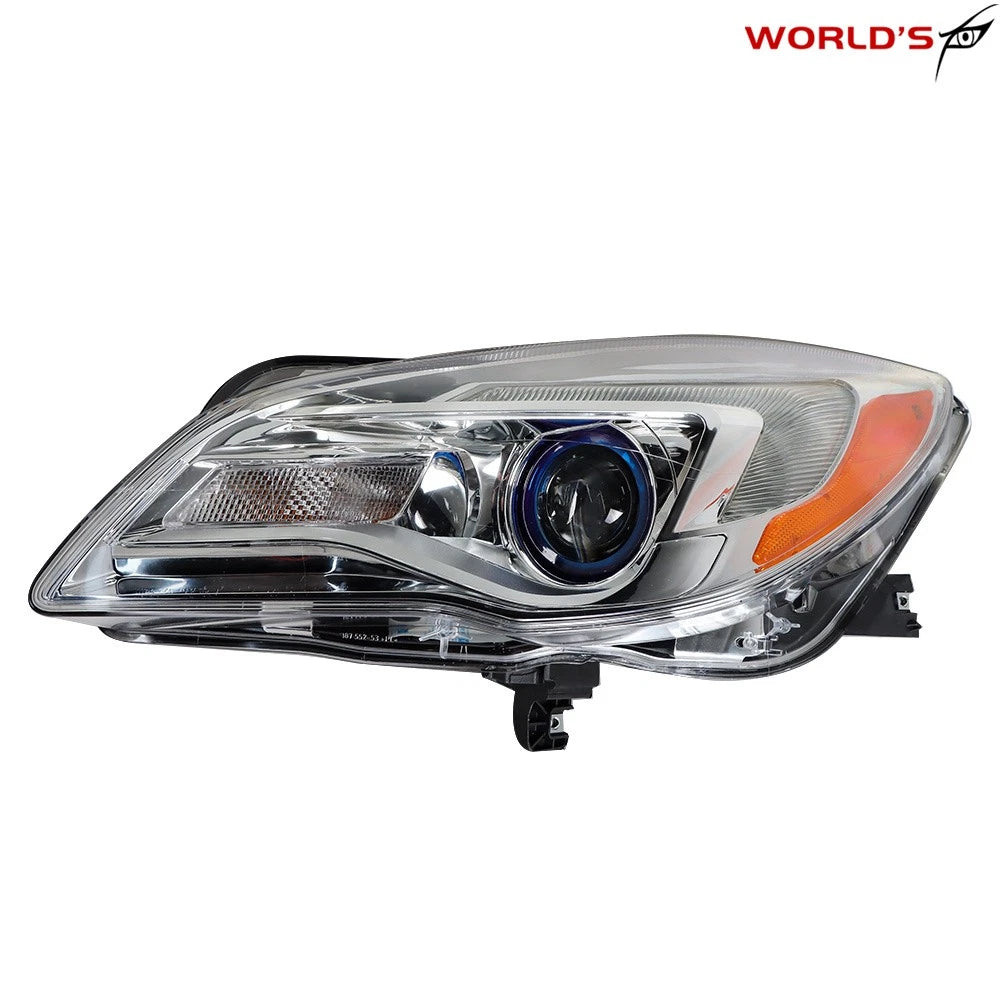 Headlight for Buick Regal (2014–2017) Projector Halogen Chrome Housing Left