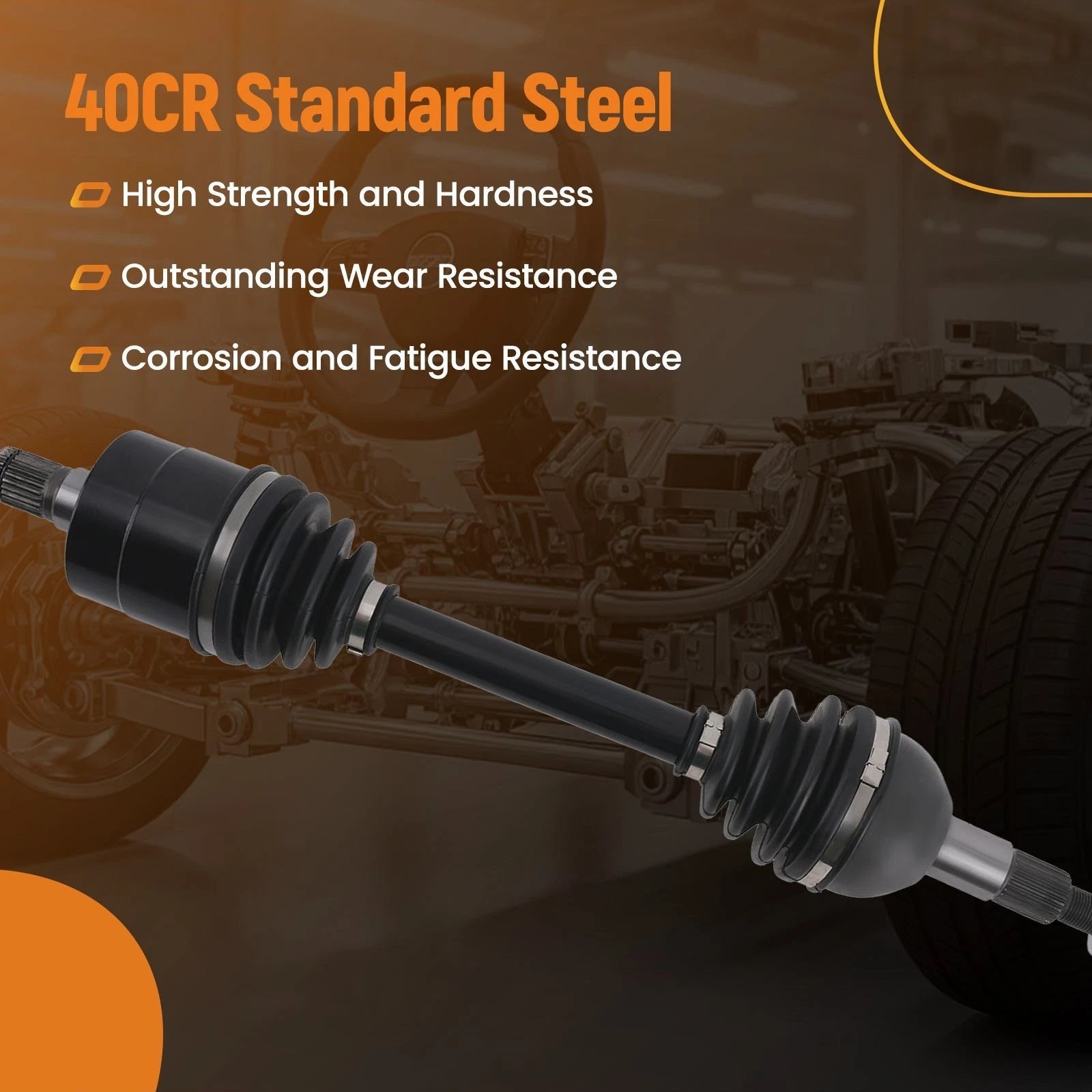 Rear Left Complete CV Joint Axle for Can-Am Outlander 1000 4X4 EFI (2012)