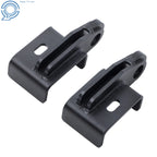 2X Black Front Tow Hook Brackets for Toyota Tacoma (2009–2023)