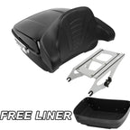 Trunk Backrest Pad Mount Rack for Harley Electra Road Glide (2014–2025)