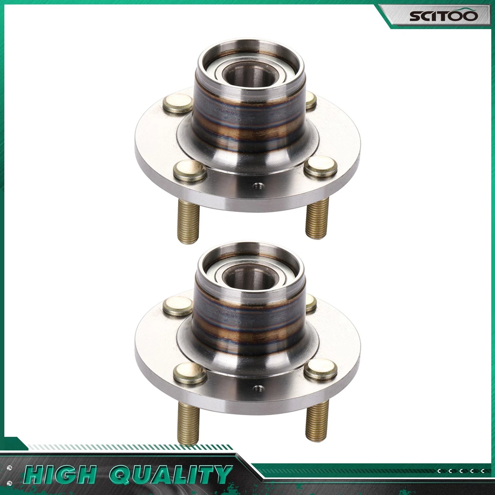 Pair Rear Wheel Bearings for Chevrolet Aveo, Pontiac G3 (2004–2011)