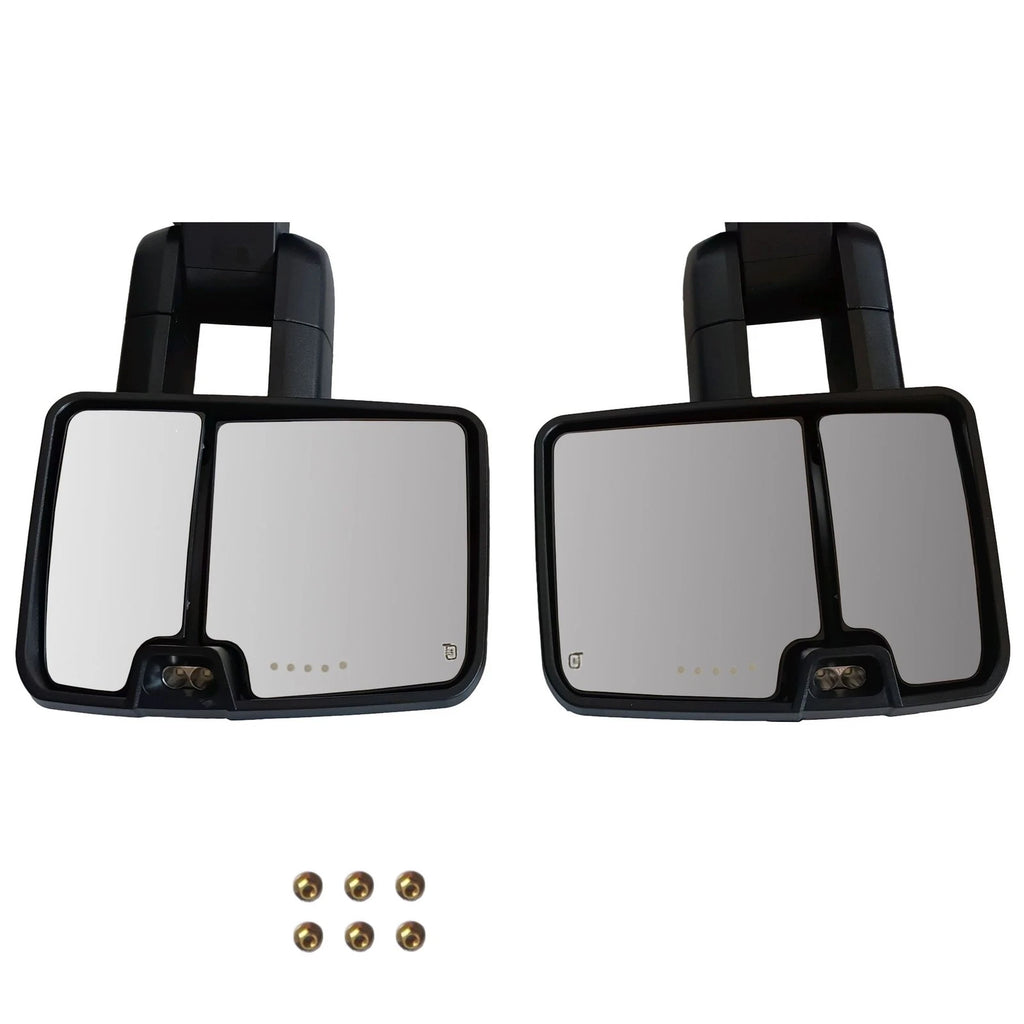 Pair Power Heated Tow Side Mirrors with Signal for Chevy C/K 1500 2500 3500 (1988–2000)