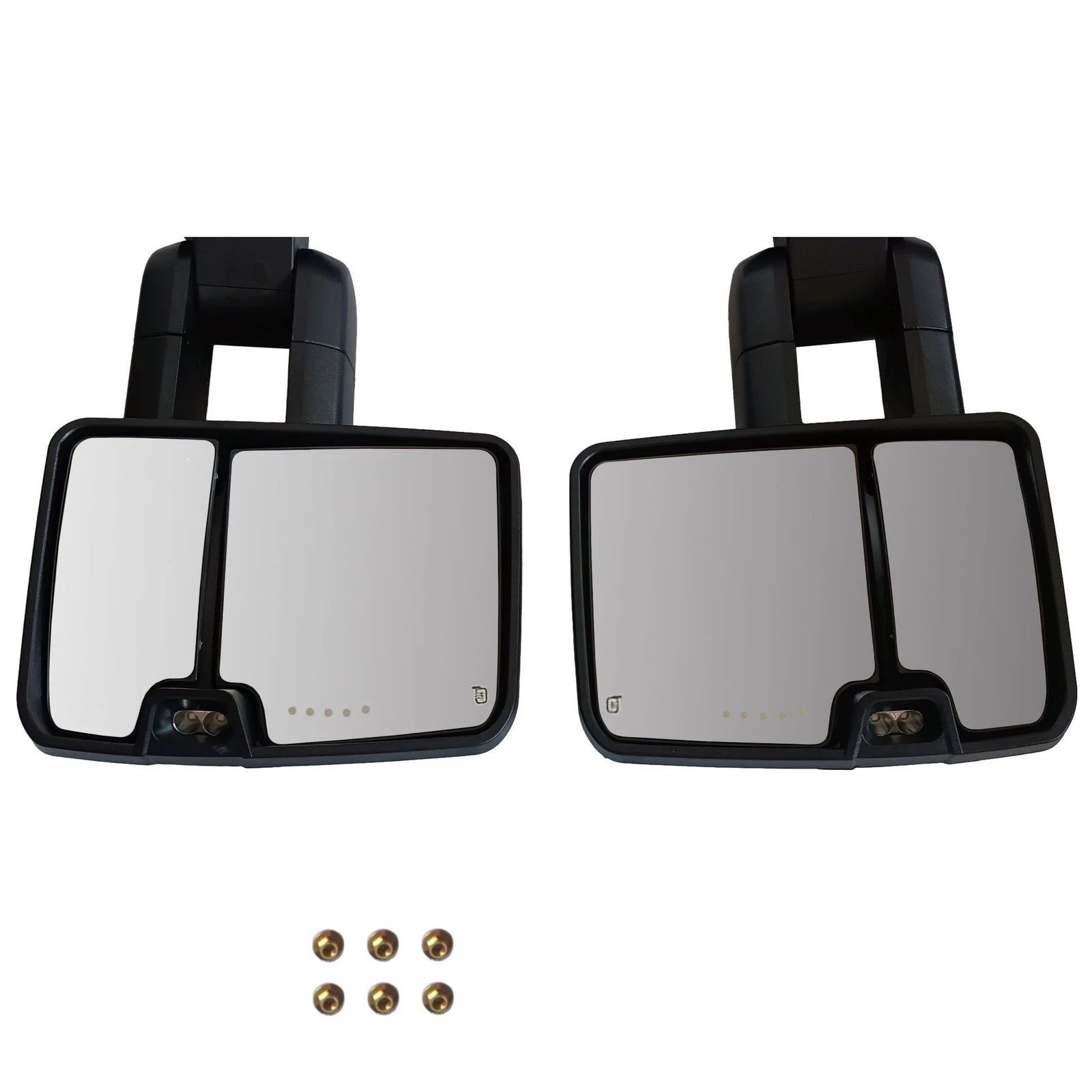 Pair Power Heated Tow Side Mirrors with Signal for Chevy C/K 1500 2500 3500 (1988–2000)