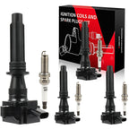 Set of 4 Ignition Coils & Spark Plugs for Land Rover Range Rover 2021