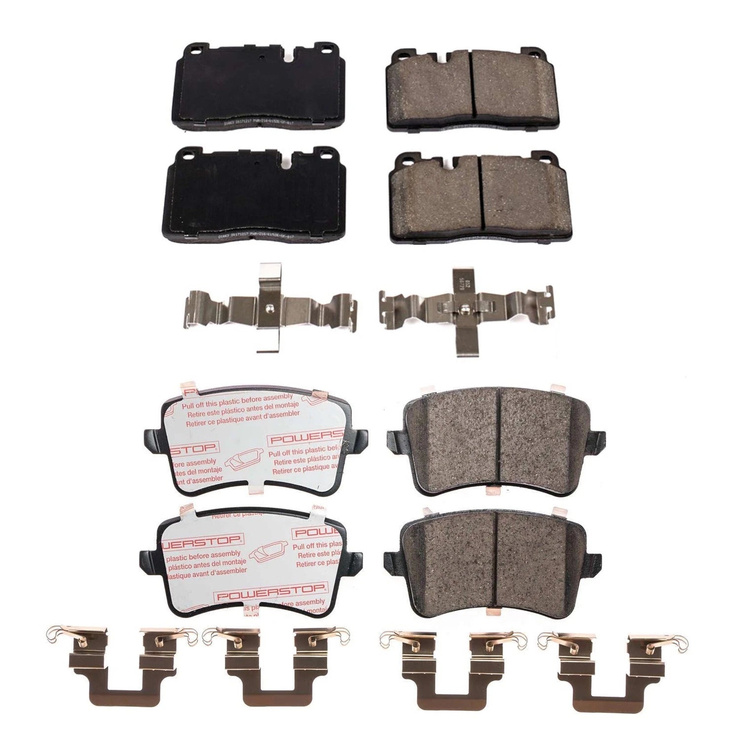 PowerStop 2X Next Gen Euro Carbon Fiber Disc Brake Pads Kit for Q5 (2013–2017)