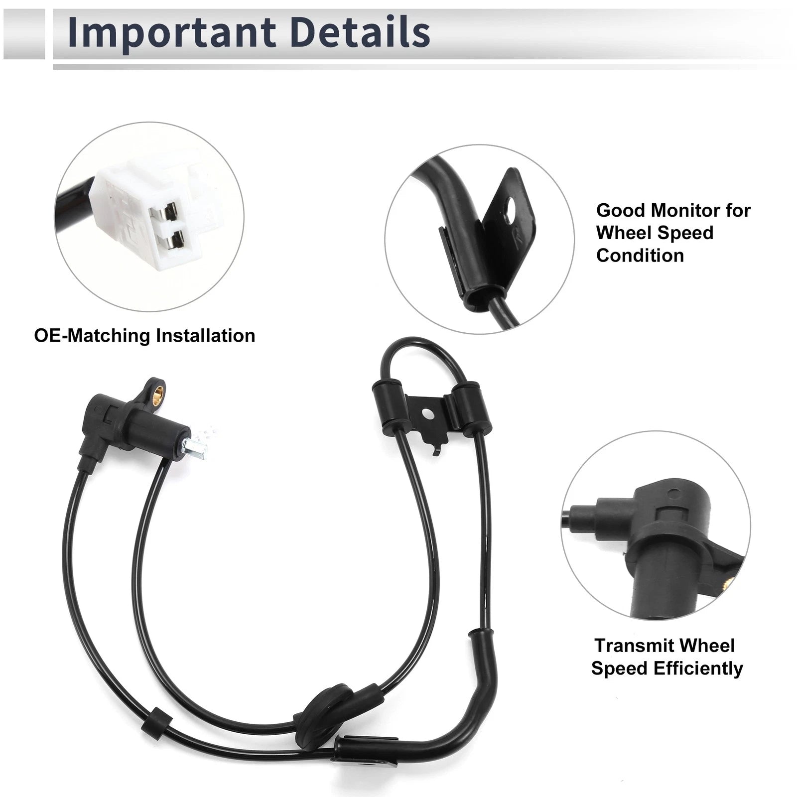 ABS Wheel Speed Sensor for Hyundai Elantra (No. 956802D100/956802D150)