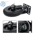 Set of 4 Heavy Duty 8-Inch Casters with Side Brakes