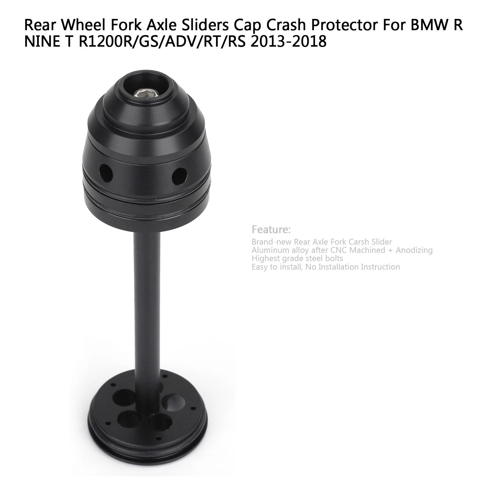 Rear Axle Wheel Slider for BMW R1200GS/LC/ADV R1200R/RS/RT R NineT (2007–2018)