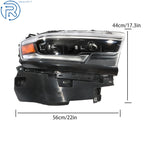 Full LED Projector Headlight Right Side for Ram 1500 (2019–2024)