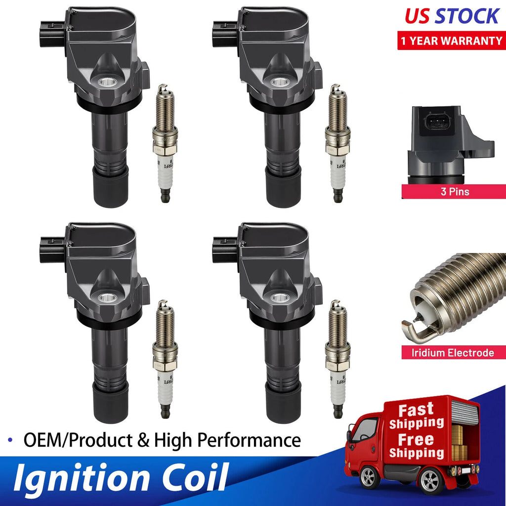 Ignition Coil and Spark Plug Kit for Acura ILX 2.0L and Honda Civic 1.8L (2013–2015)