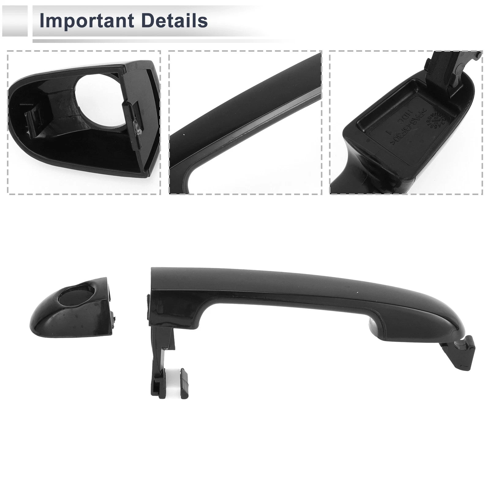 Front Left Door Handle for Hyundai Elantra (2006–2012) No. 826512H000