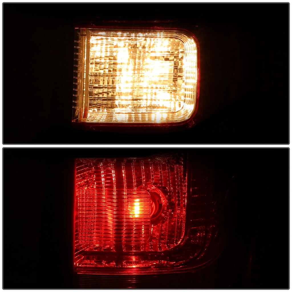 Chrome Housing Red Lens Tail Light for Ford Expedition (2018–2021)