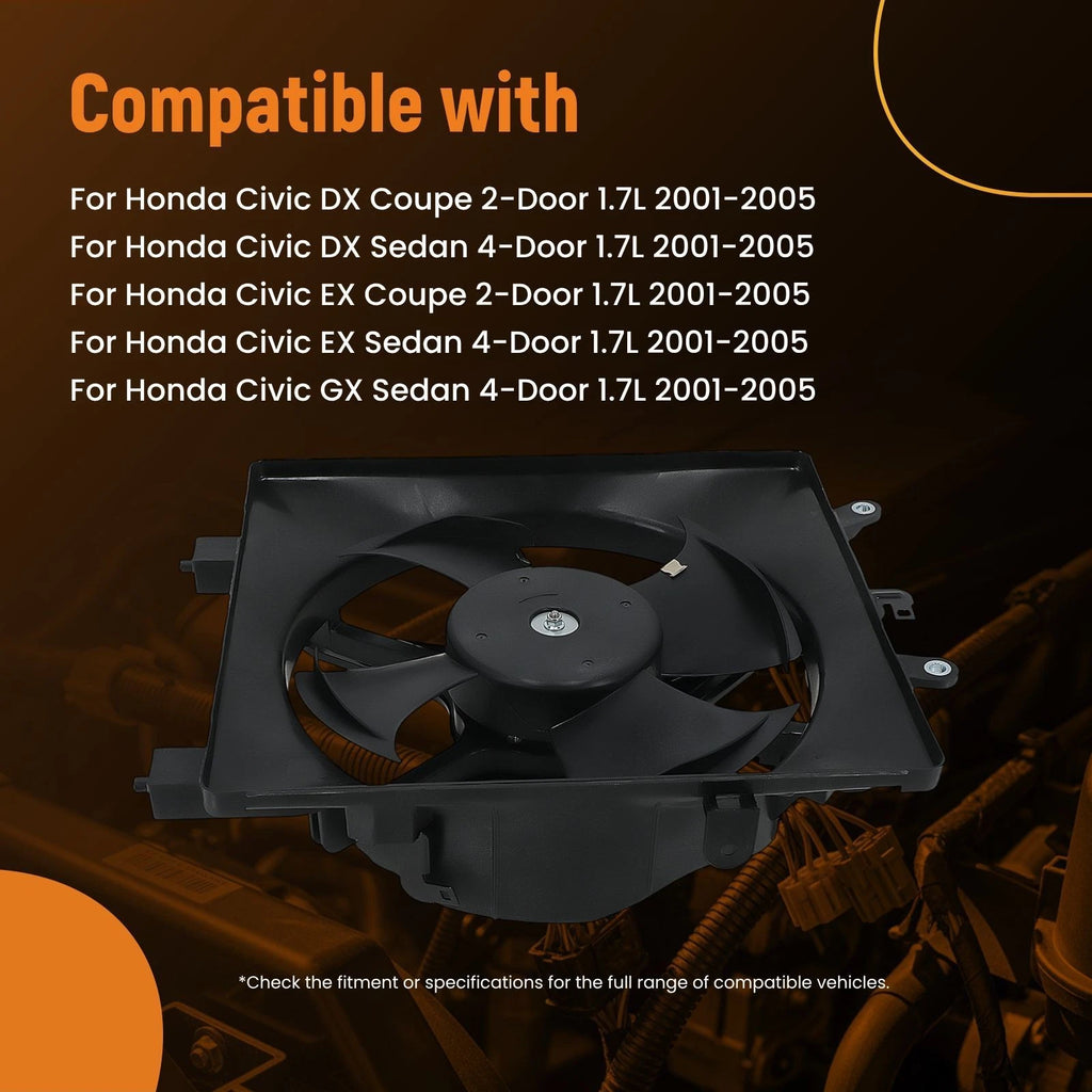 Electric Radiator Cooling Fan for Honda Civic (2001–2005) 38611PLCJ01