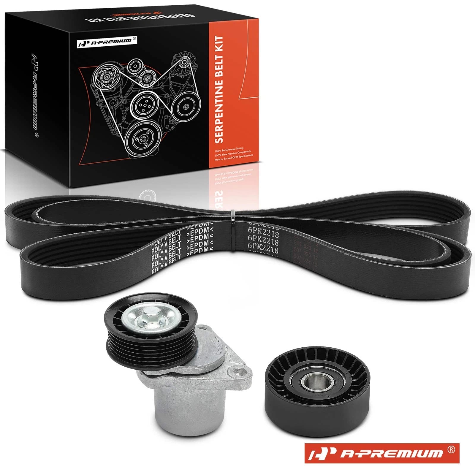 3X Serpentine Belt Drive Component Kit for Ford Focus (2000–2018)