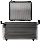 Set of 2 Aluminum Radiator & A/C Condenser for Toyota Tundra (2000–2006)