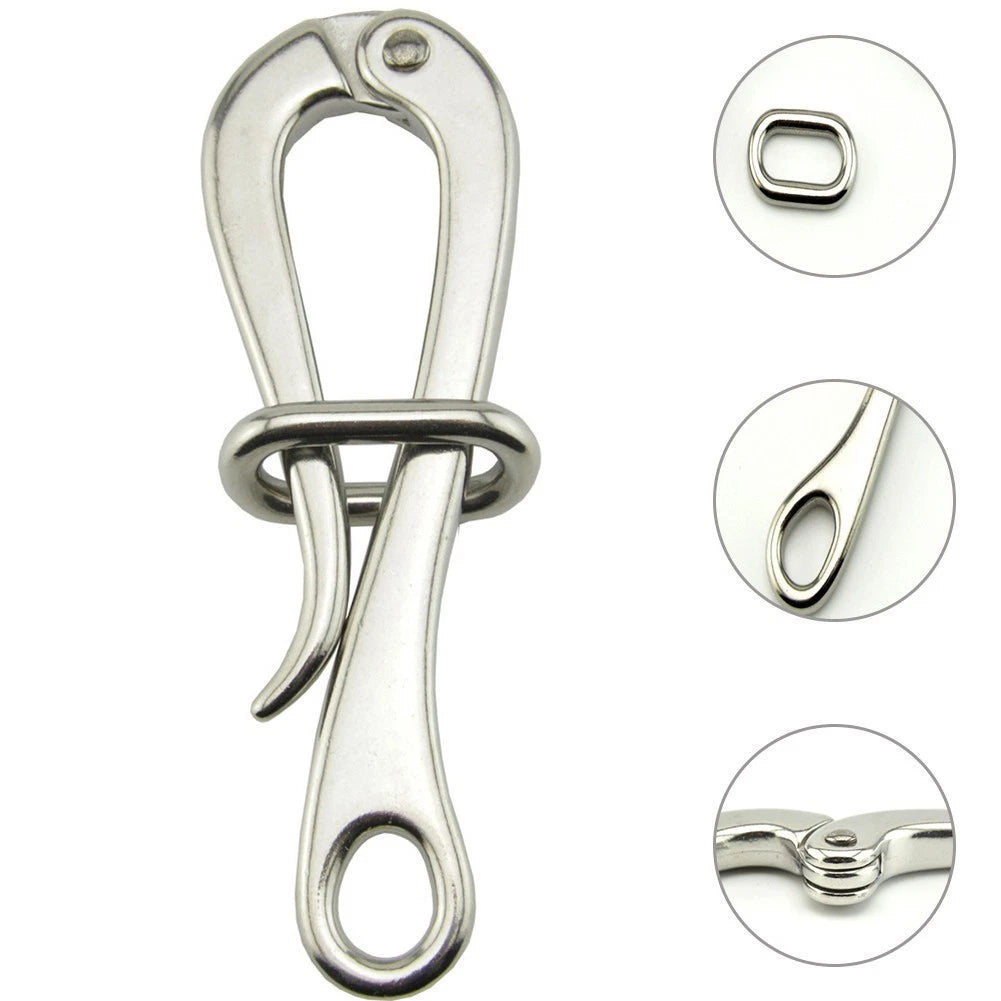 Pelican Hook 147mm for Marine Rigging (316 Stainless Steel)