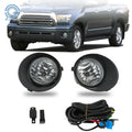 Set of 2 Fog Lights for Toyota Tundra (2007–2013) with Cover Switch Kits