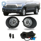 Set of 2 Fog Lights for Toyota Tundra (2007–2013) with Cover Switch Kits