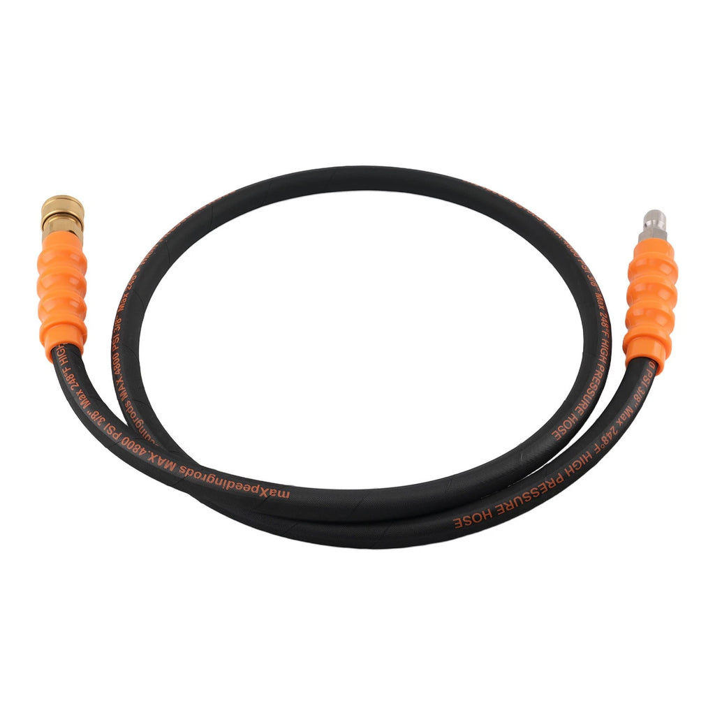 Pressure Washer Hose for 4800 PSI Quick Connector Steel Wire Braided Rubber (N/A–N/A)
