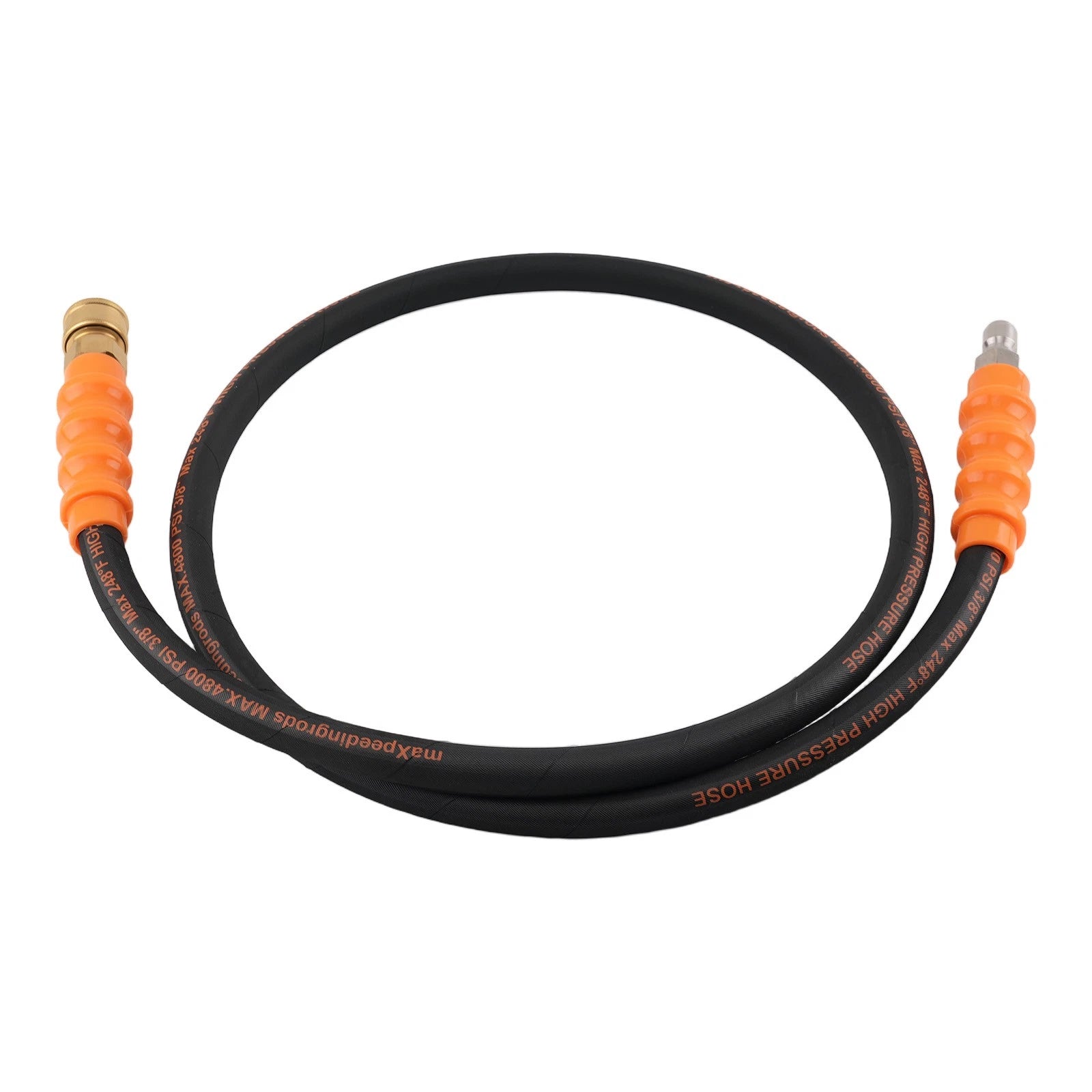 Pressure Washer Hose for 4800 PSI Quick Connector Steel Wire Braided Rubber (N/A–N/A)