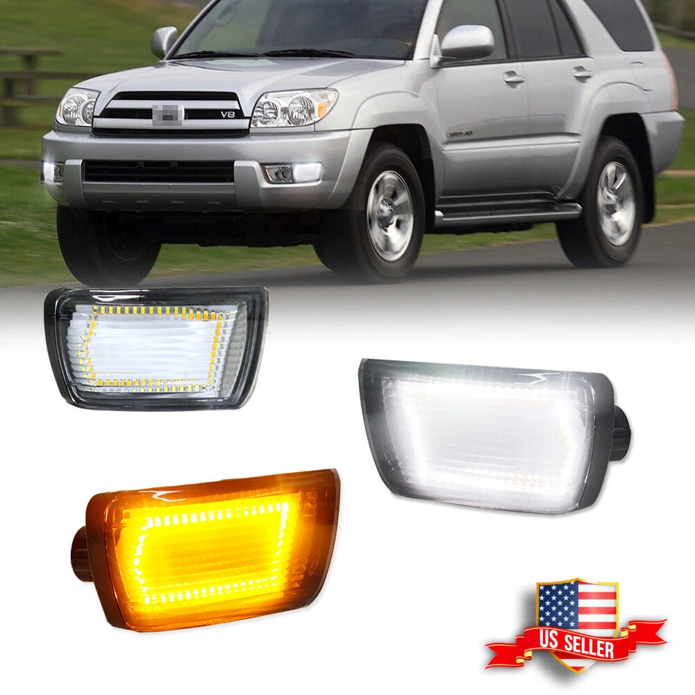 Clear Switchback LED Front Corner Turn Signal Light for Toyota 4Runner (2003–2005)