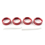4 x Air Conditioner Switch CD Button Ring Knob Trim for Ford F150 XLT (2015-2020)