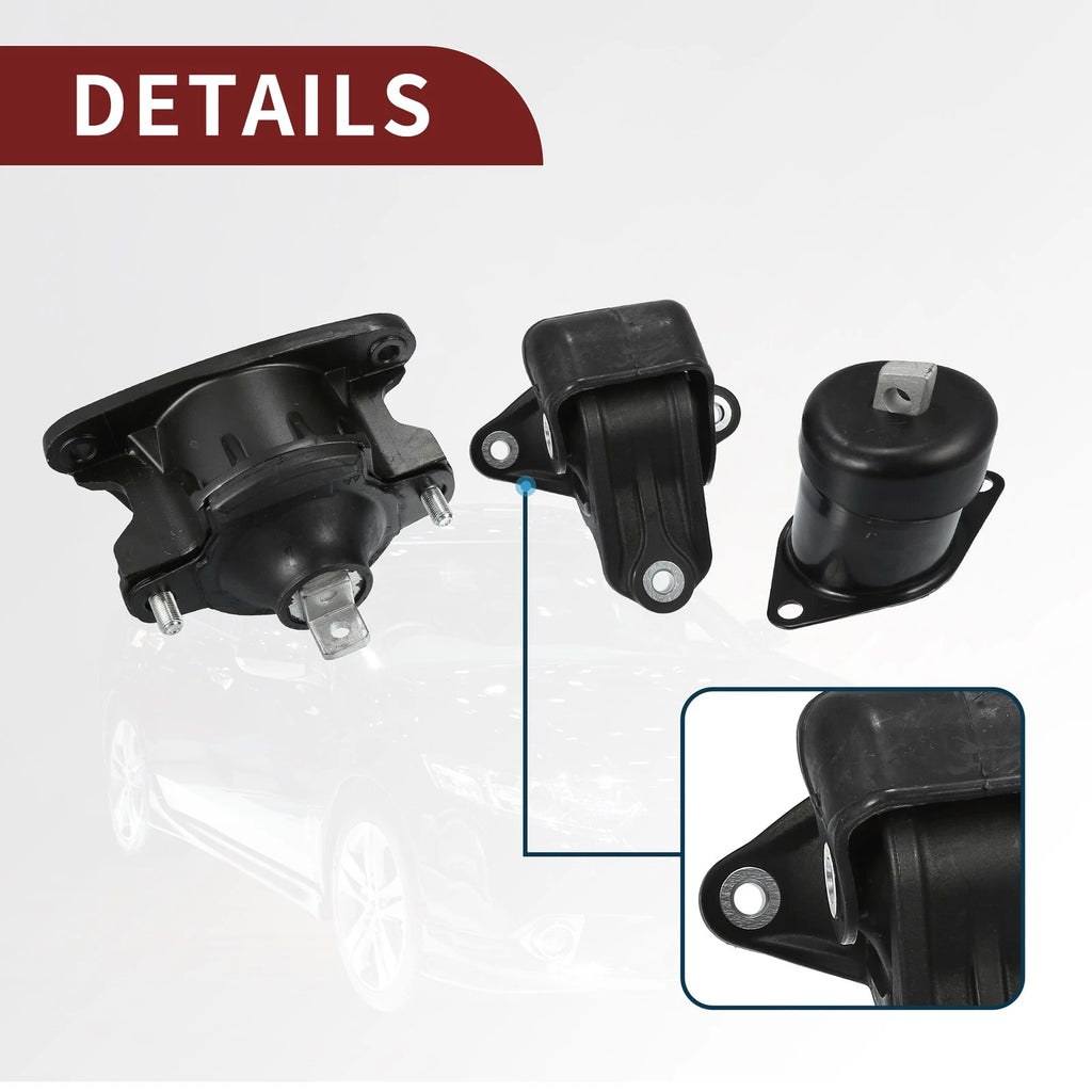 Engine Motor Trans Mount Set for Honda Accord 2.4L (2008–2012) & Acura TSX