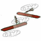 2X LED Rear Bumper Reflector Brake Light for Toyota Camry (2007–2011)