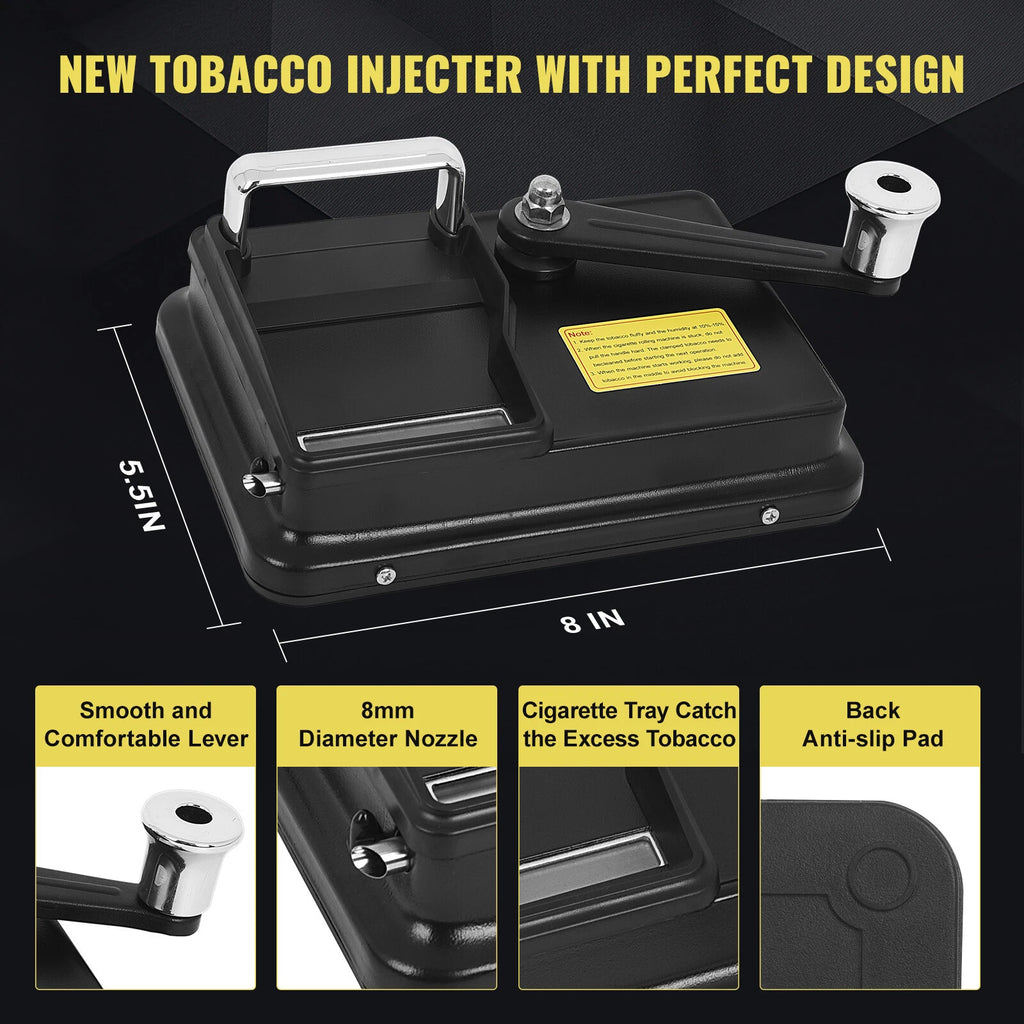 Portable Tobacco Injector Cigarette Maker Machine 5.5IN x 8IN
