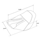 Black Rider Solo Seat for Harley Low Rider S ST FXLR FXLRS FXLRST (2018–2024)