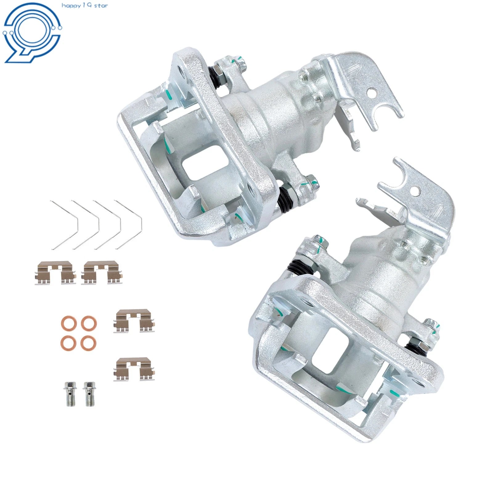 2X Disc Brake Caliper with Bracket for Honda Accord (2013–2017) Rear Left & Right