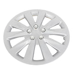 Set of 4 15" Wheel Hub Caps Full Rim Covers Silver Universal