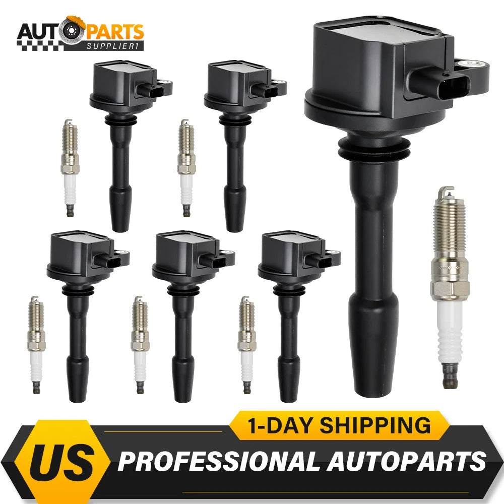 6X Ignition Coil & Iridium Spark Plug for Ford F150 (2018–2021) UF825