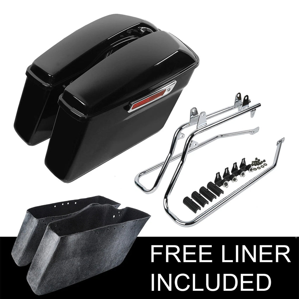 Saddlebag & Chrome Conversion Bracket for Harley Softail Fatboy (1990–2023)