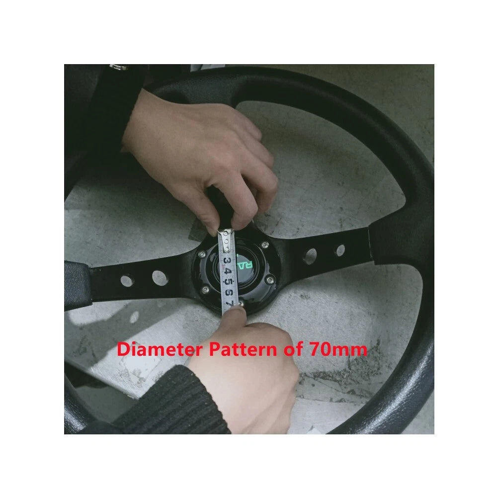 Steering Wheel Center Cap for Universal Fit (6 Holes)
