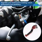 Adjustable Brake Clutch Levers for Suzuki GSXR150 (2017–2020) Red Black
