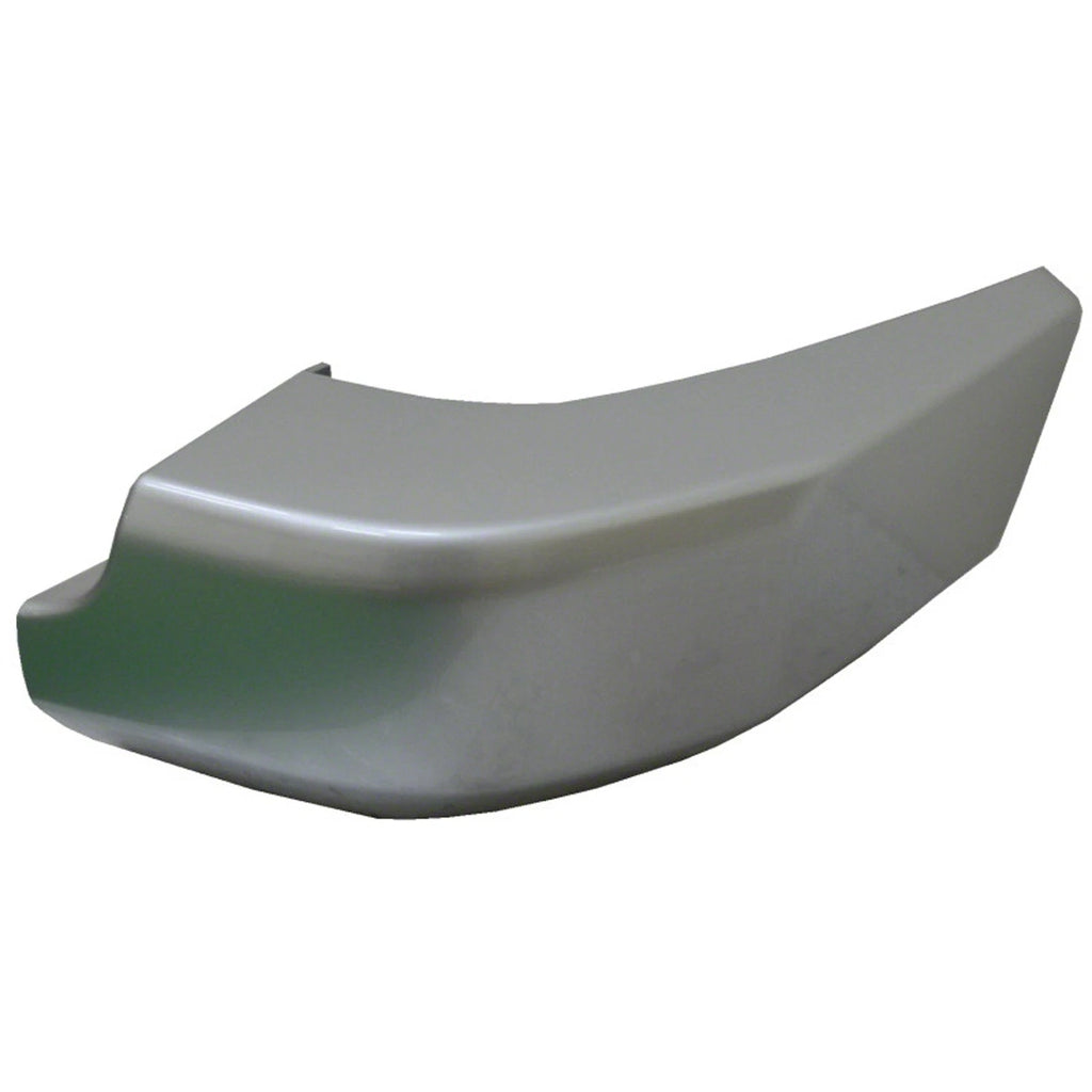 Replacement Gray/Silver Painted Polypropylene Passenger Side Rear Bumper End