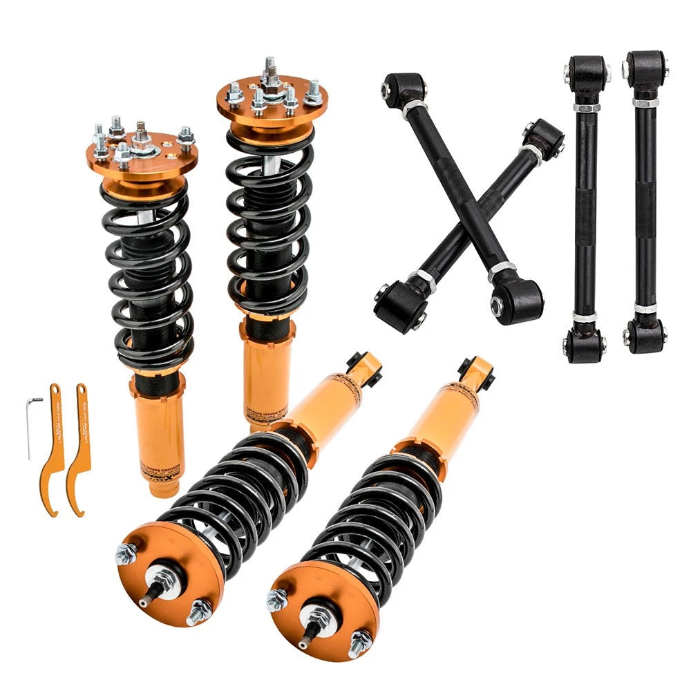 24-Way Adjustable Coilover Kits for Honda Accord (2003–2007) + 4 Rear Camber Arms